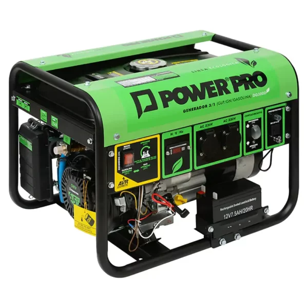 GENERADOR ELÉCTRICO POWER PRO DG3000 3.1KVA GAS/GASOLINA