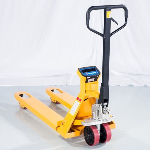 TRANSPALETA PESADORA, CON BALANZA INCLUÍDA