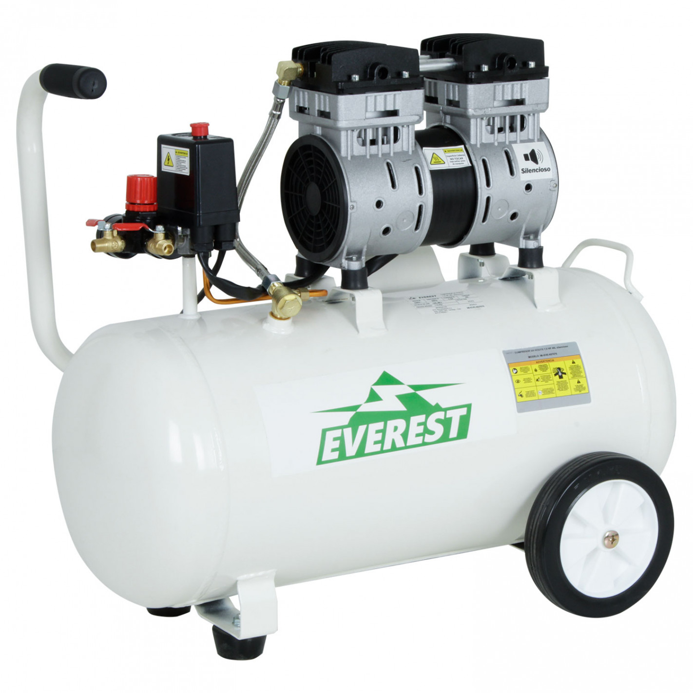 Compresor libre de aceite 1.05 Hp 40 Lts silencioso